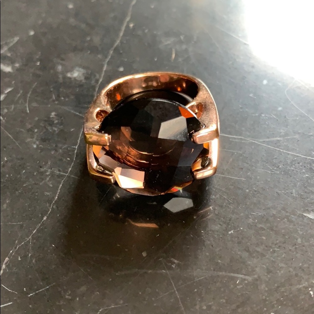 Pianegonda smokey quartz ring—huge!